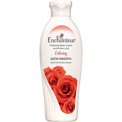 ENCHANTEUR ENTICING PERFUMED BODY LOTION SATIN SMOOTH WITH ALOE VERA & OLIVE BUTTER 100 ML